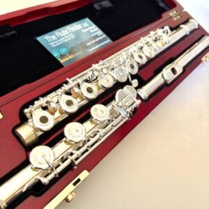 DiZhao DZ-801 BEF#C#D14k Flute, Demo model, Mint condition, Solid Silver Offset G, B foot, D# Roller, C# Trill, 14k Gold Riser, Split E Mechanism,1-year Warranty!