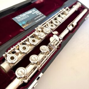 Yamaha YFL-787 HCT All Silver Flute, In-line G, C# Trill, Just Completely Overhauled, 1-year Warranty!