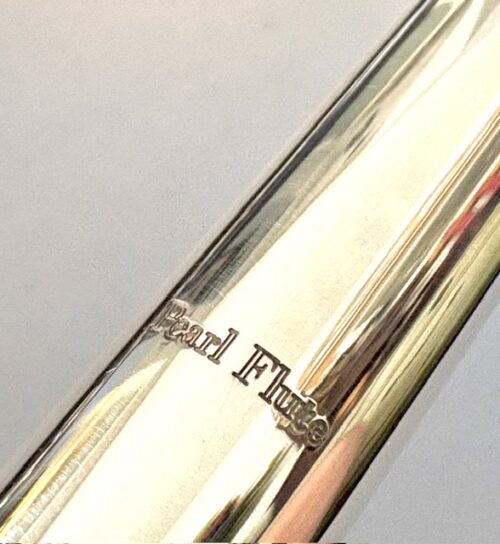 IMG_0099 Pearl PF-795 Elegante Handmade Sterling Silver Flute, Offset G, C# Trill, D# Roller, Split E Mechanism, Gold Lipplate, 1-year Warranty!