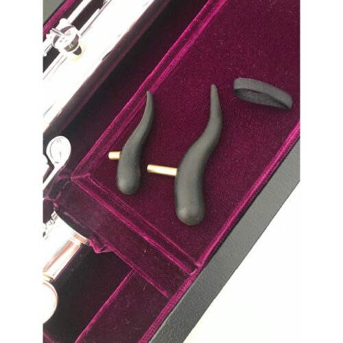 New! Trevor James Bass Flute-Sterling Silver Lipplate and Riser