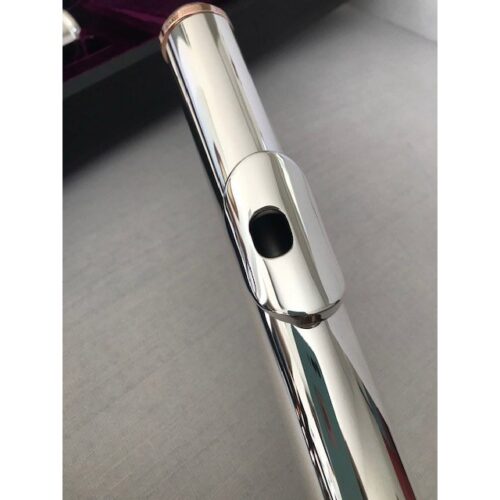 New! Trevor James Bass Flute-Sterling Silver Lipplate and Riser