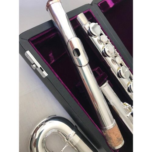 New! Trevor James Bass Flute-Sterling Silver Lipplate and Riser