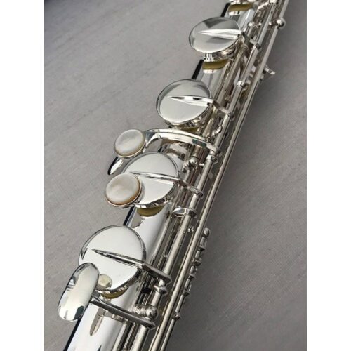 New! Trevor James Bass Flute-Sterling Silver Lipplate and Riser