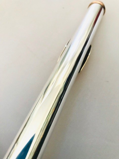 Candelarius Sterling Silver Seamed Flute Headjoint, Rose Gold Engraved Plated Lipplate and Crown, Warranty!