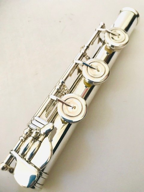 SOLD - Mateki Solid Silver Handmade Flute, #0001 of model 052, In-line G, Warranty!