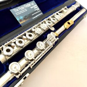 Powell Handmade Custom All Silver Flute, OVERHAULED, Inline G, B foot, High E Facilitator, Gold Plated Lip/Crown, 1-Year Warranty!