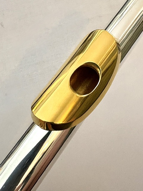 Powell Handmade Custom All Silver Flute, OVERHAULED, Inline G, B foot, High E Facilitator, Gold Plated Lip/Crown, 1-Year Warranty!
