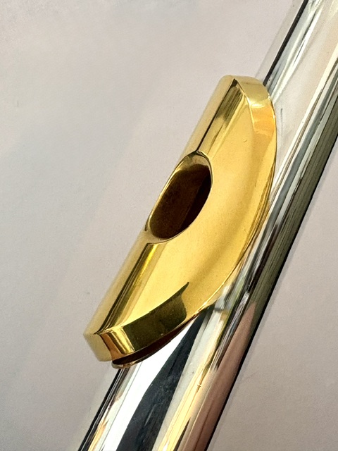 Powell Handmade Custom All Silver Flute, OVERHAULED, Inline G, B foot, High E Facilitator, Gold Plated Lip/Crown, 1-Year Warranty!