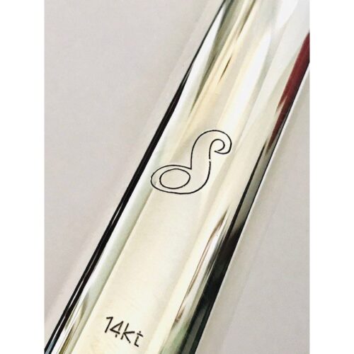 New! Samperi Pinnacle Flute Sterling Silver Handcut Headjoint 14K Riser Silver body Offset G D# Roller C# Trill Warranty!
