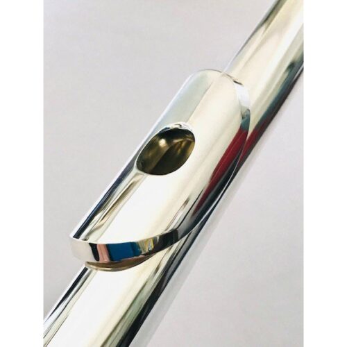 SOLD - Nagahara Handmade .950 Silver Headjoint Tubing Sterling Lip/Riser, Komani Cut