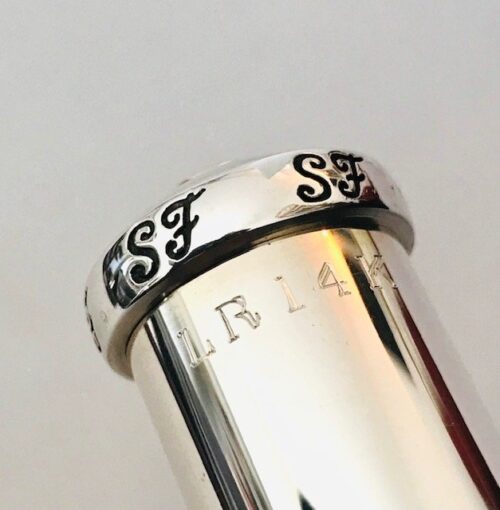 Faulisi-Paris Handmade Sterling Silver Flute Headjoint, 14k Gold Lipplate, Platinum Riser, MINT! Warranty!