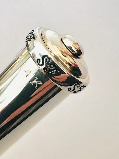 Faulisi-Paris Handmade Sterling Silver Flute Headjoint, 14k Gold Lipplate, Platinum Riser, MINT! Warranty!