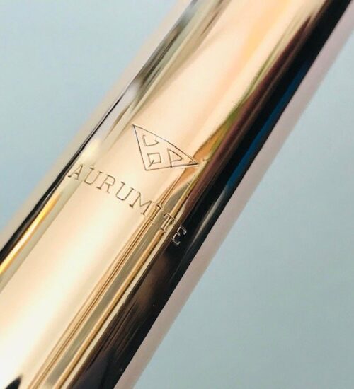 IMG_4222.jpg Powell 9k Aurumite Conservatory Flute, Sterling Mechanism, Solid 9k Gold Lip, Offset G, Overhauled with Straubinger Pads, Warranty!