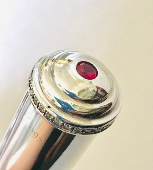 IMG_4875-1.jpg SOLD - Song .995 Silver Flute Headjoint, Engraved Lipplate, Ruby Crown, Warranty!
