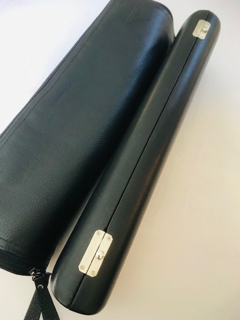 IMG_5007.jpg Powell 9k Aurumite Handmade Conservatory, Offset G, C# Trill, High E Facilitator, Warranty