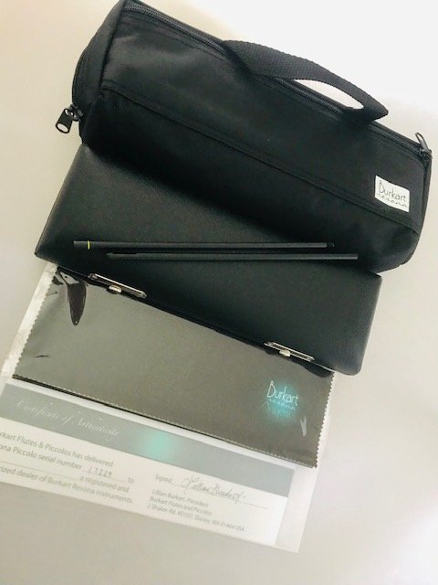 New! Burkart Resona Grenadilla Piccolo, Standard Headjoint, Factory Warranty!