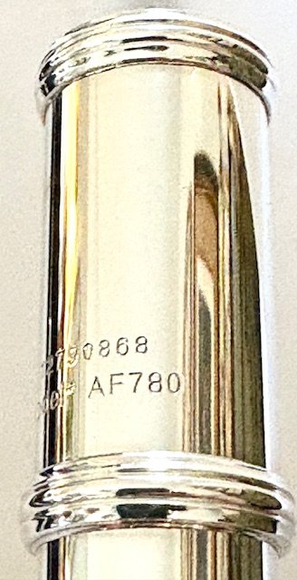 Haynes Amadeus AF-780 Solid Silver Flute, Offset G, C# Trill Key, Overhauled with Warranty!
