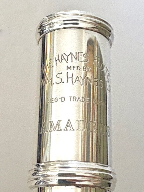Haynes Amadeus AF-780 Solid Silver Flute, Offset G, C# Trill Key, Overhauled with Warranty!