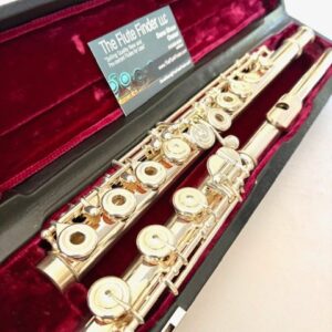 New! Haynes Samperi Pinnacle Flute, Sterling Silver Hand-cut Headjoint, 14K Riser, Silver body, Offset G, D# Roller, C# Trill, Split E Mechanism, Warranty!