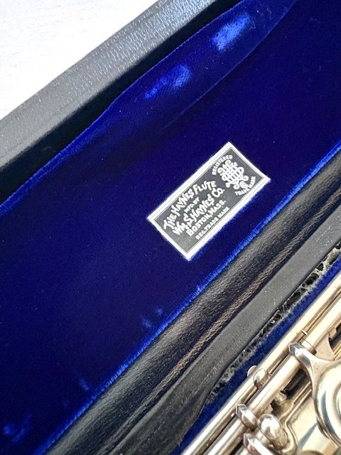 IMG_7246.jpg Wm. S. Haynes Handmade All Silver Flute, Offset G, C Foot, Closed Hole, Deveau Model, Overhauled!, Warranty!