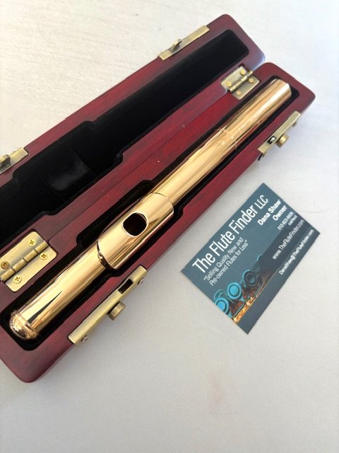 Dana Sheridan 14k Gold Handmade Flute Headjoint, Warranty!