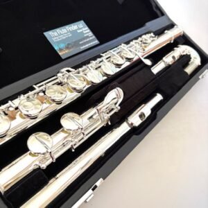 New! DiZhao DZA-200 Silver Alto Flute, Sterling Silver Straight Headjoint, Body, Foot, Silver plated curved Head and mechanism, Factory Warranty!
