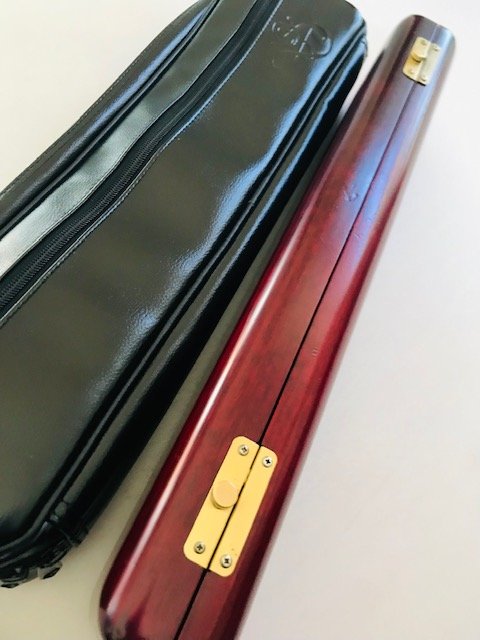 SOLD - DiZhao Handmade 14k Gold/Silver Flute, 6k Gold Lipplate/14k Riser, Engraved, Overhauled, C# Trill, Offset G, High E Facilitator, Warranty!