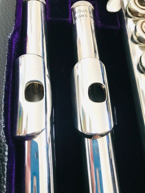 Altus 1807-AL .946 Silver Seamed Tube Flute, In-line G, with both C and B Footjoints, Includes 2 Different Altus Headjoints, Refurbished with Warranty