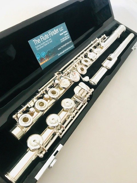 New! Burkart Resona 300 Flute Solid Silver Offset G Split E Mechanism C# Trill key Factory Warranty