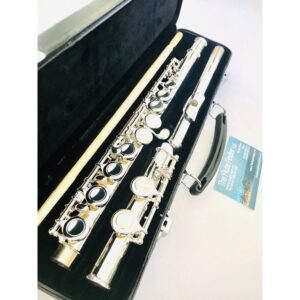 image_63f23c86c5329_openbox.jpg New! Trevor James 10x Flute Offset G Closed Hole C foot Sterling Silver lip/Riser Factory Warranty!