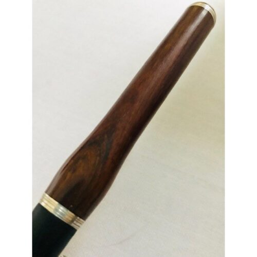 Hammig Cocus Headjoint, Sterling Silver Ring, Hammig Cut