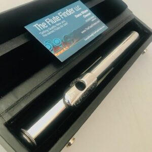 SOLD - Drelinger Karritium Headjoint with Platinum Air Reed, Engraved Lipplate