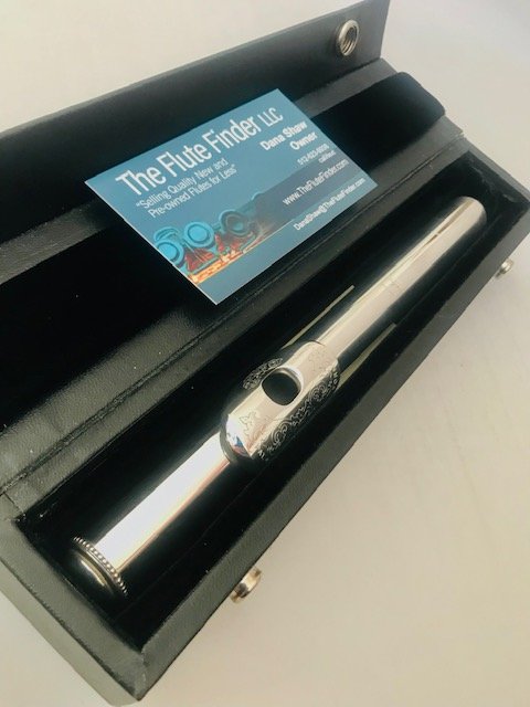 openbox-15.jpg SOLD - Drelinger Karritium Headjoint with Platinum Air Reed, Engraved Lipplate