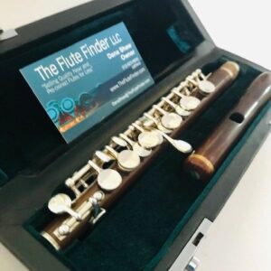 openbox-20.jpg New Weissman Cocus Wood Special Custom Piccolo, Sterling Keys/Mechanism, Warranty!
