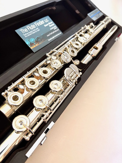 Miyazawa 602 Handmade Flute, .958 Britannia Silver, .958 Flute with 14k Riser, C# Trill, Full Brögger, Heavywall, Warranty!