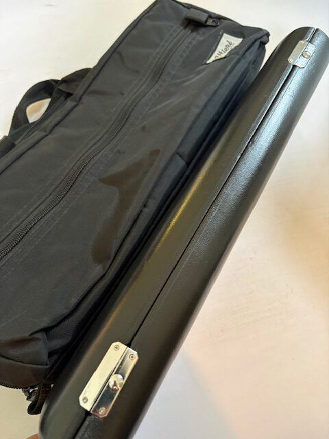 Jack Moore Handmade Flute with 2 headjoints and 2 foot joints, 14k headjoint, Sterling Silver headjoint, Offset G, C Foot and B Foot both with D# Rollers, Warranty!