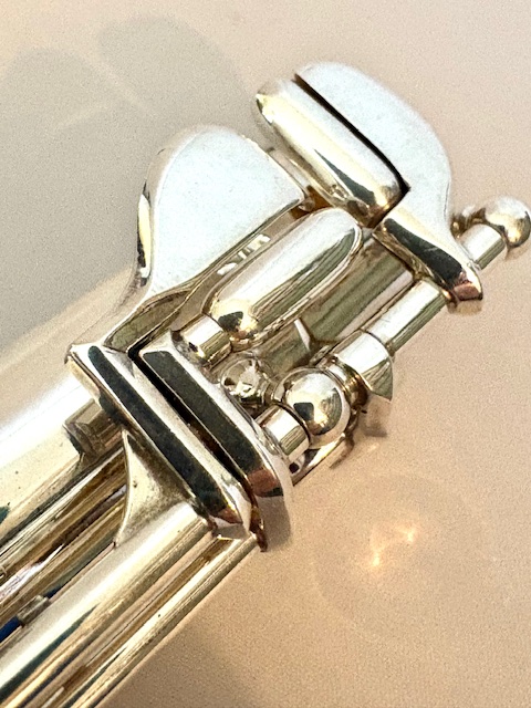 Jack Moore Handmade Flute with 2 headjoints and 2 foot joints, 14k headjoint, Sterling Silver headjoint, Offset G, C Foot and B Foot both with D# Rollers, Warranty!