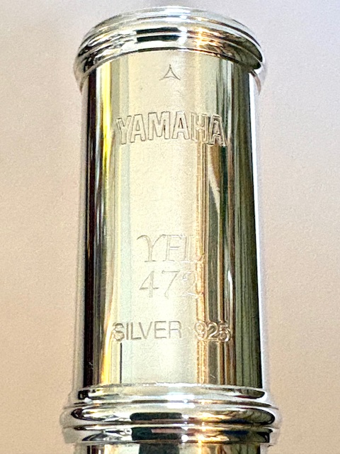 Yamaha YFL-472 Flute, solid silver, offset G, B foot, Split E Mechanism, Warranty!