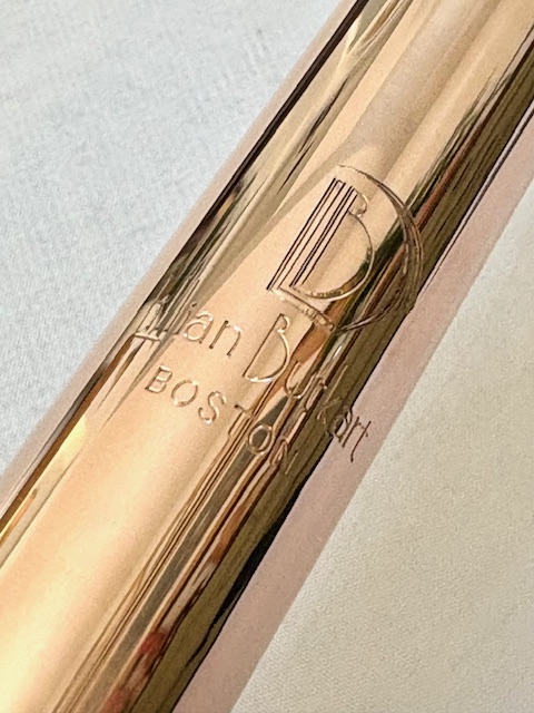 Lillian Burkart Flute Headjoint in 14k Gold, S4 Cut, 1-year warranty!