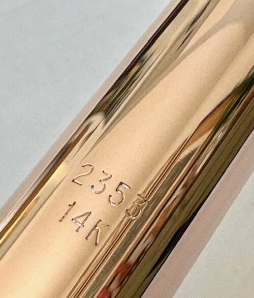 Lillian Burkart Flute Headjoint in 14k Gold, S4 Cut, 1-year warranty!