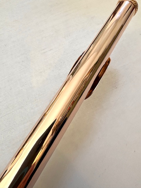 Lillian Burkart Flute Headjoint in 14k Gold, S4 Cut, 1-year warranty!