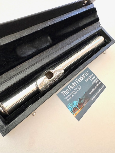 IMG_0672 Drelinger Custom Karritium Flute Headjoint, Engraved Lipplate and Platinum Air Reed, Wave Edge