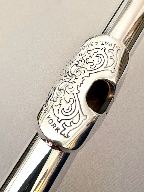 IMG_0674 Drelinger Custom Karritium Flute Headjoint, Engraved Lipplate and Platinum Air Reed, Wave Edge