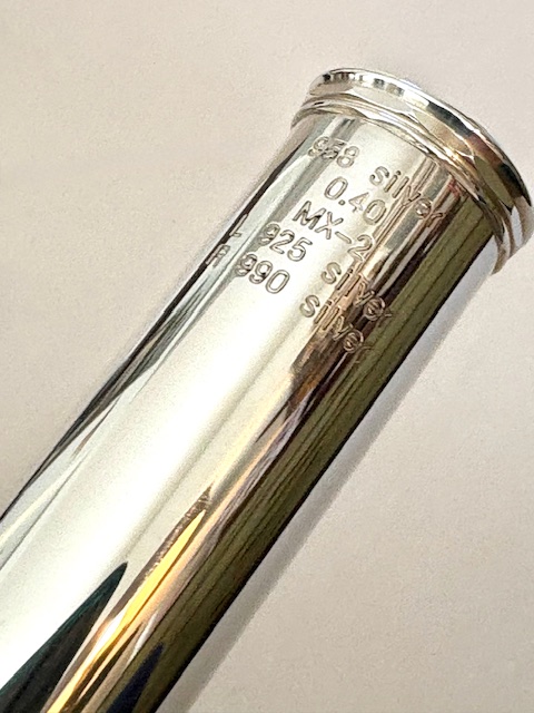 IMG_0787 Miyazawa Handmade Flute Model 602, Solid Silver, .958 Britannia Silver Tubing, Split E Mechanism, C# Trill, D# Roller, 1-Year Warranty!