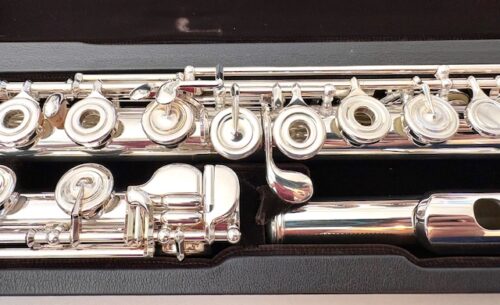 IMG_0797 Miyazawa Handmade Flute Model 602, Solid Silver, .958 Britannia Silver Tubing, Split E Mechanism, C# Trill, D# Roller, 1-Year Warranty!