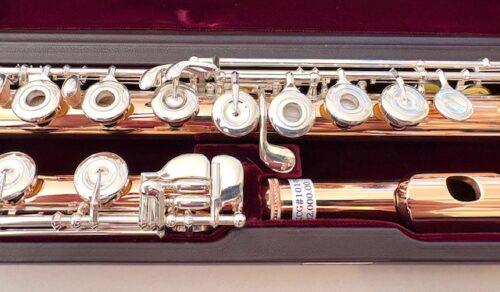 IMG_0853 New! Muramatsu Handmade 9k Rose Gold Flute, Offset G, C# Trill, Standard Wall, Authorized Dealer, Muramatsu America Warranty!