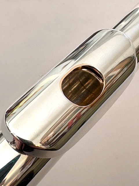 IMG_0898 Miyazawa MX-2 Flute Headjoint, .958 Britannia Silver Tubing, .925 Lipplate, 14k Gold Riser, Warranty!