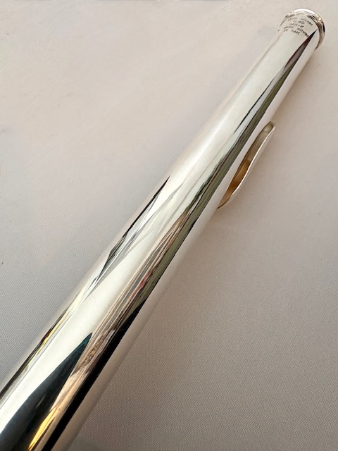 IMG_0902 Miyazawa MX-2 Flute Headjoint, .958 Britannia Silver Tubing, .925 Lipplate, 14k Gold Riser, Warranty!