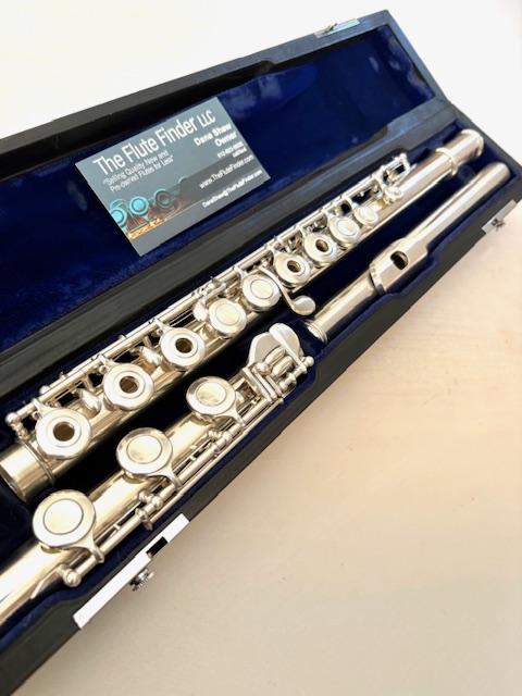 IMG_0928 Muramatsu ST (Currently the DS Model) All Silver Handmade Flute, Open Hole, In-line G, Overhauled with 1-Year Warranty!