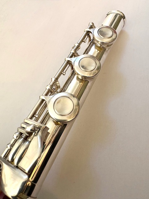 IMG_0941 Muramatsu ST (Currently the DS Model) All Silver Handmade Flute, Open Hole, In-line G, Overhauled with 1-Year Warranty!